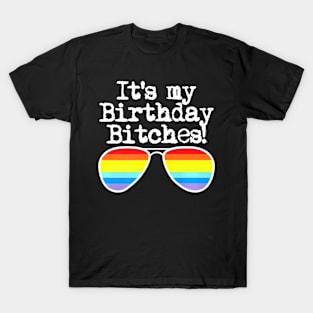 Gay Pride It's My Birthday Bitches T-Shirt